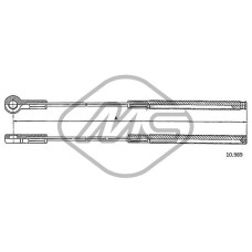 Cable de accionamiento, freno de estacionamiento