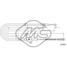 Cable de accionamiento, freno de estacionamiento