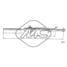 Cable de accionamiento, accionamiento del embrague