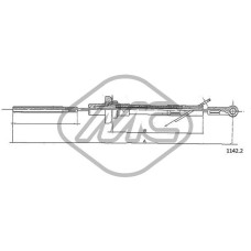 Cable de accionamiento, accionamiento del embrague