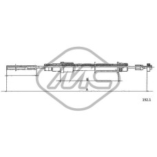 Cable de accionamiento, accionamiento del embrague