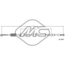 Cable de accionamiento, caja de cambios manual