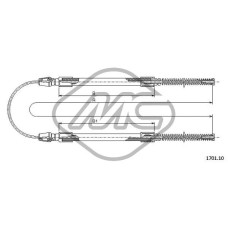 Cable de accionamiento, freno de estacionamiento