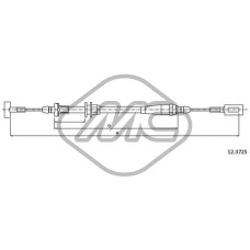 Cable de accionamiento, freno de estacionamiento