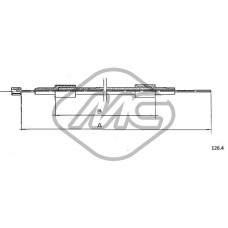 Cable del capó del motor