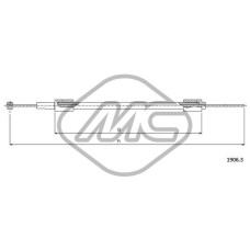 Cable del capó del motor