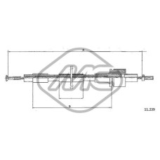 Cable de accionamiento, accionamiento del embrague