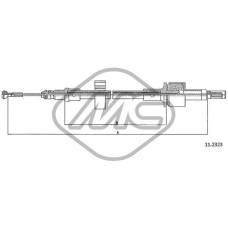 Cable de accionamiento, accionamiento del embrague