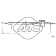 Cable de accionamiento, accionamiento del embrague
