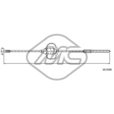 Cable de accionamiento, freno de estacionamiento