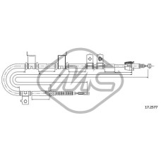 Cable de accionamiento, freno de estacionamiento