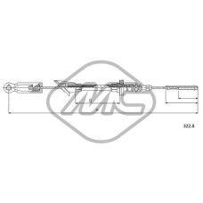 Cable de accionamiento, accionamiento del embrague