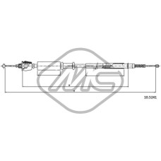 Cable de accionamiento, freno de estacionamiento