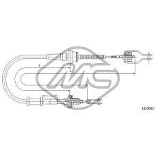 Cable de accionamiento, accionamiento del embrague