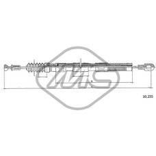Cable de accionamiento, accionamiento del embrague