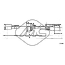 Árbol flexible del velocímetro