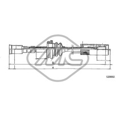 Árbol flexible del velocímetro