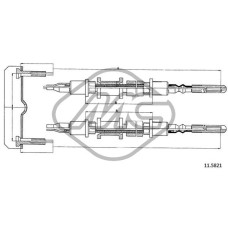 Cable de accionamiento, freno de estacionamiento