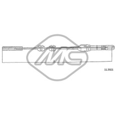 Cable de accionamiento, freno de estacionamiento