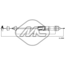 Cable de accionamiento, accionamiento del embrague