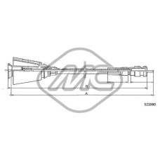 Árbol flexible del velocímetro