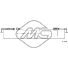 Cable de accionamiento, freno de estacionamiento