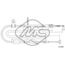 Cable de accionamiento, freno de estacionamiento