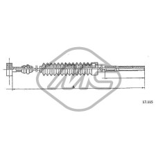 Cable de accionamiento, freno de estacionamiento