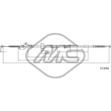Cable de accionamiento, freno de estacionamiento