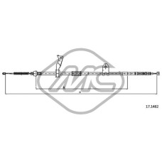Cable de accionamiento, freno de estacionamiento