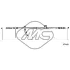 Cable de accionamiento, freno de estacionamiento