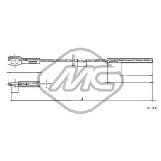 Cable de accionamiento, accionamiento del embrague