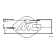 Cable de accionamiento, accionamiento del embrague