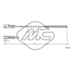 Cable de accionamiento, accionamiento del embrague