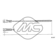 Cable de accionamiento, accionamiento del embrague