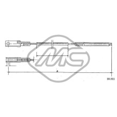 Cable de accionamiento, accionamiento del embrague