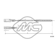Cable de accionamiento, accionamiento del embrague