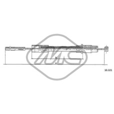 Cable de accionamiento, accionamiento del embrague