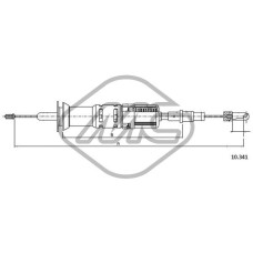 Cable de accionamiento, accionamiento del embrague