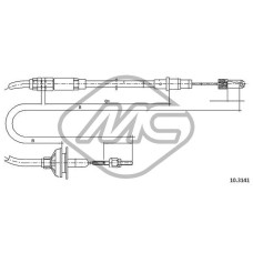 Cable de accionamiento, accionamiento del embrague