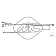 Árbol flexible del velocímetro