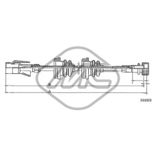 Árbol flexible del velocímetro