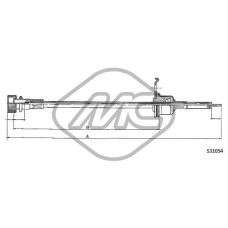 Árbol flexible del velocímetro