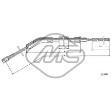 Cable de accionamiento, freno de estacionamiento