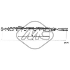 Cable de accionamiento, freno de estacionamiento
