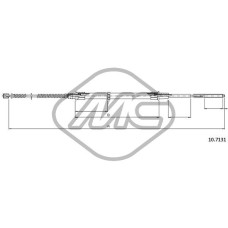 Cable de accionamiento, freno de estacionamiento