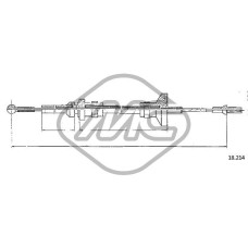 Cable de accionamiento, accionamiento del embrague