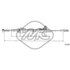 Cable de accionamiento, accionamiento del embrague