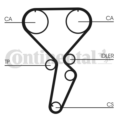 Correa dentada - CONTITECH-CT1116 Correa dentada - CONTITECH-CT1116