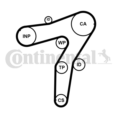 Correa dentada - CONTITECH-CT1183